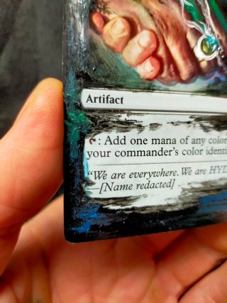Carta Magic Arcane Signet Alterada a Mano