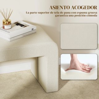 Juego 3 Bancos Zapateros Beige