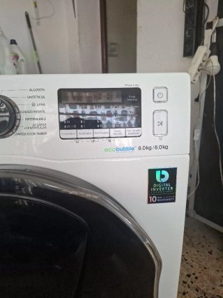 Lavadora Samsung ecobubble 8kg