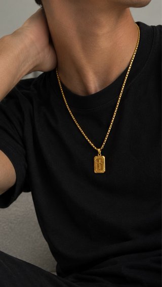 Colar Cruz Vintage Dourado