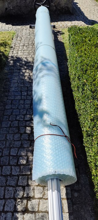 Enrollador y Manta Térmica para Piscina 7x3