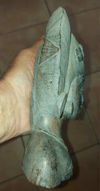 Scultura Ebano Etnica Vintage Anni 60