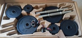 Juego de Pesas de Hierro Fundido 50kg