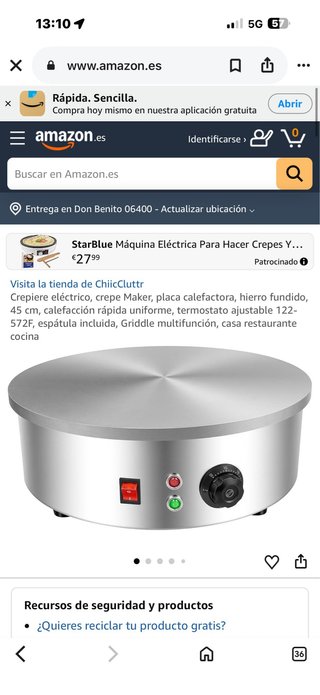 Máquina Crepes Profesional