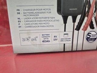 Cargador Norauto Charger 2A / Motocicletas, Nuevo.