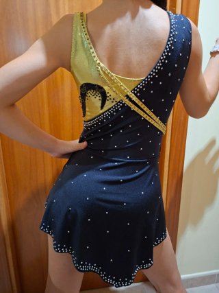 Malla Patinaje Artístico Cleopatra con guante.