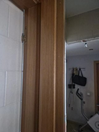 Puerta Maciza de Roble con Cristal