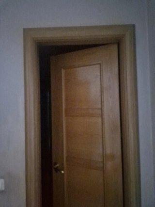 Puerta Maciza de Roble con Cristal