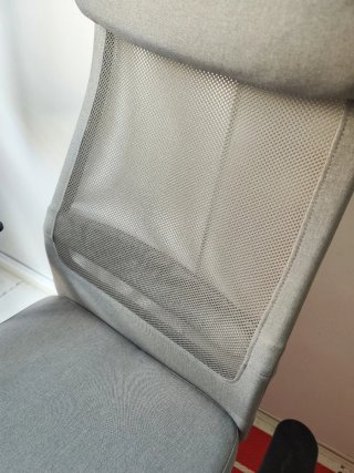 Sillón de escritorio ergonómico gris