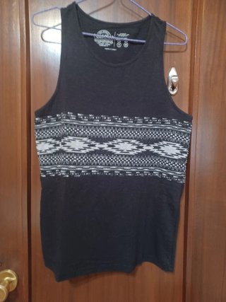 Camiseta sin mangas con estampado tribal M