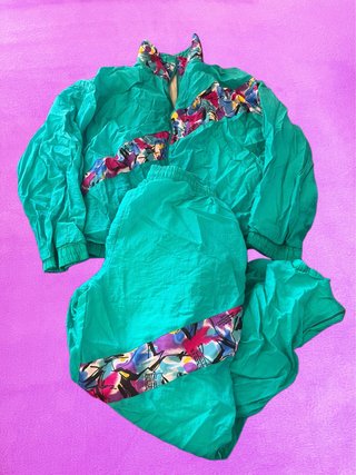 Conjunto Completo Chándal Vintage Tactel 80s 90s