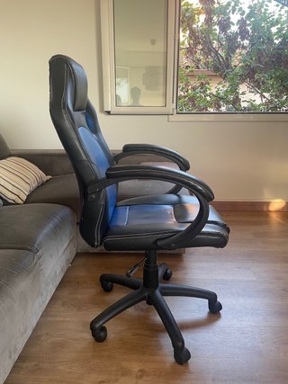 Silla Gaming Ergonómica Negra y Azul