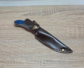 Cuchillo de colección con funda de cuero