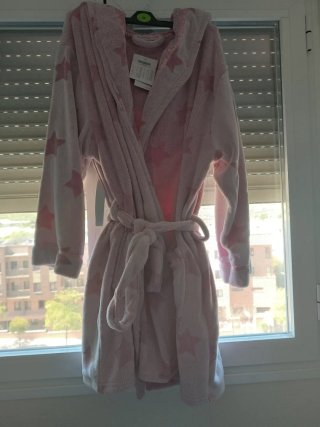 Bata de casa Primark estrellas rosa Talla XXXL