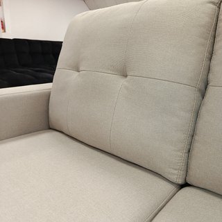 Sofá Cama Chaise Longue Beige 184cm
