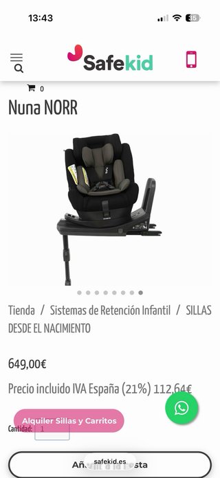 Silla de coche Nuna Norr