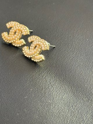 Orecchini SIMIL BRAND Perle e Strass Oro