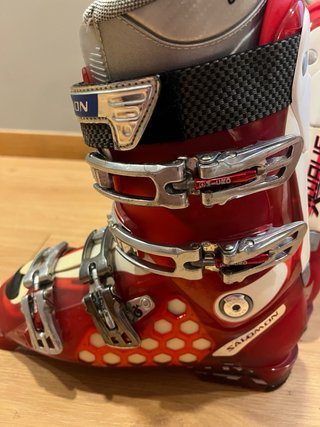Botas de esquí Salomon rojas