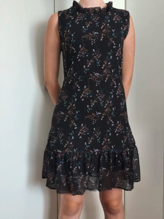 Vestido sin mangas estampado