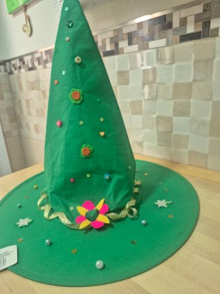 Sombrero verde  para disfraz