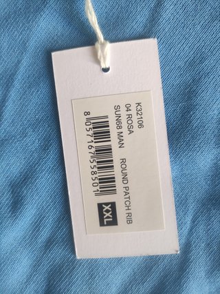 Jersey SUN68 Azul Talla XL Nuevo