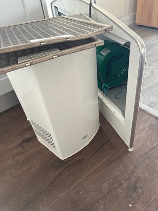 Campana extractora blanca