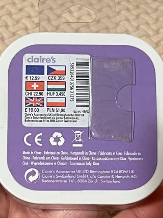 Auricolari Claire's Bandiera USA. Nuovi