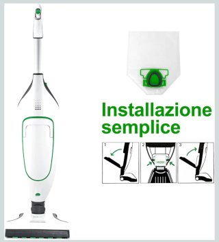 6 Sacchetti Polvere Vorwerk VK200