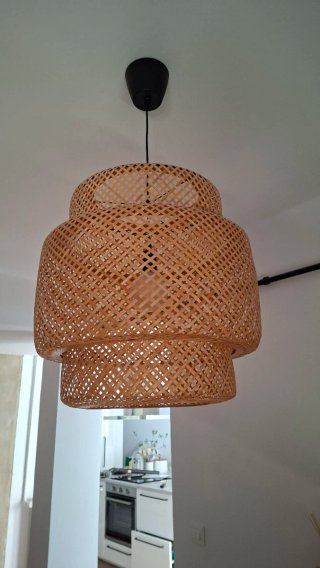Lámpara de techo Ikea bambú
