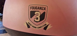 Casco equitación rosa FOUGANZA