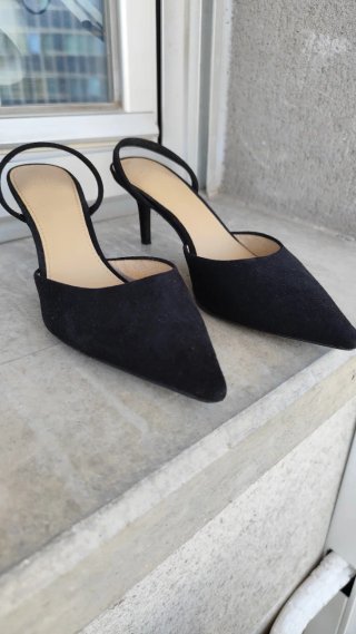 Zapatos de tacón negros 5cm