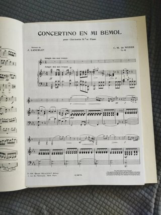 Partituras Clarinete Weber y Beethoven