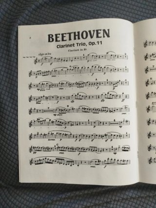 Partituras Clarinete Weber y Beethoven