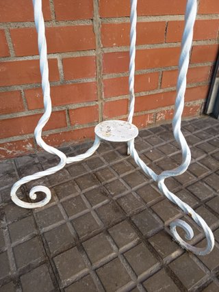 Pedestal / Porta macetas vintage hierro forjado