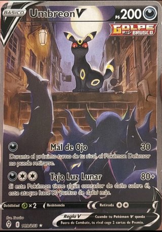 Carta Pokémon Umbreon V 189/203