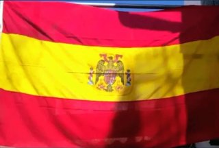 Antiguas Banderas Reino Unido y España