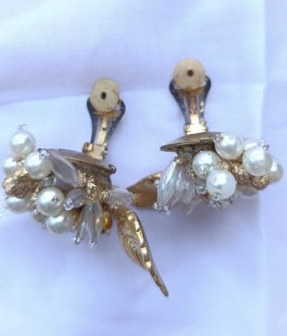 Lote de 2 pares de pendientes vintage
