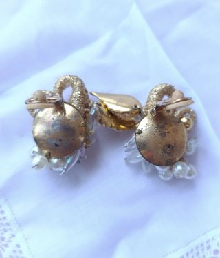 Lote de 2 pares de pendientes vintage