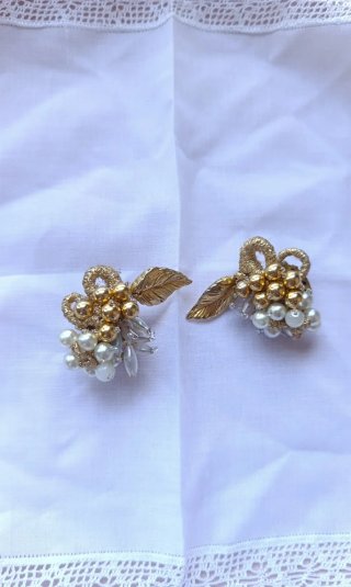Lote de 2 pares de pendientes vintage