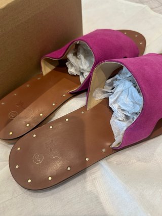 Sandalias de piel  Fucsia Unit Talla 40
