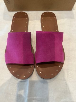 Sandalias de piel  Fucsia Unit Talla 40