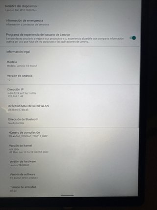 Tablet Lenovo Tab M10 FHD Plus