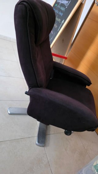 Sillón Reclinable Giratorio Negro