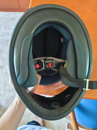 Casco de moto Nitro azul