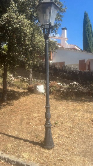 Lote de 8 farolas de hierro forjado marca salt