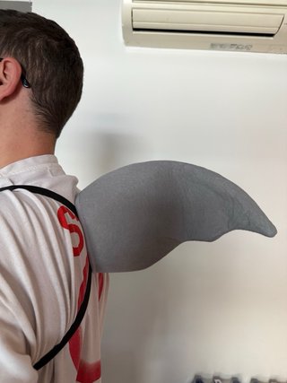Aletas de Tiburón estilo mochila Artículo de broma