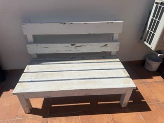Banco de Jardín de Madera 2 iguales por el precio