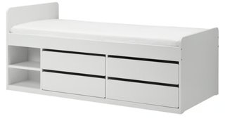 Cama SKÄLT 90x200cm con Escritorio