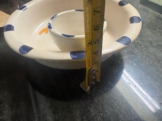 Plato aceitunero cerámica pintado a mano