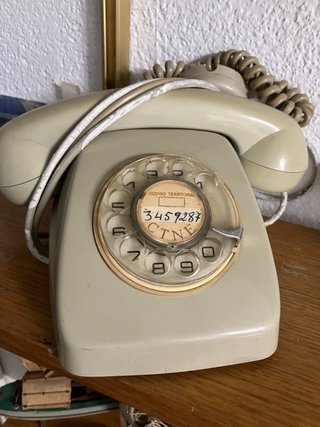 Teléfono Vintage Ruleta Beige CTNE